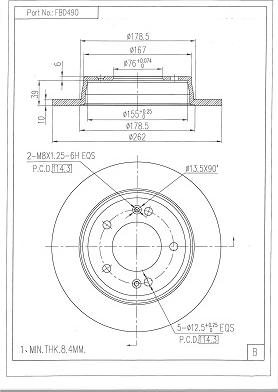 FI.BA FBD490 - Discofreno autozon.pro