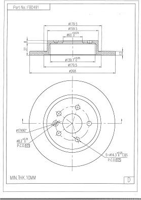 FI.BA FBD491 - Discofreno autozon.pro