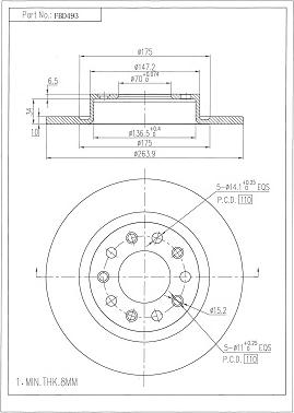 FI.BA FBD493 - Discofreno autozon.pro