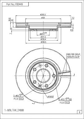 FI.BA FBD449 - Discofreno autozon.pro