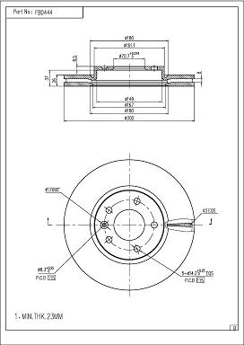 FI.BA FBD444 - Discofreno autozon.pro