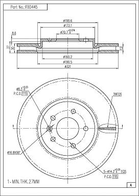 FI.BA FBD445 - Discofreno autozon.pro