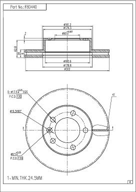 FI.BA FBD440 - Discofreno autozon.pro