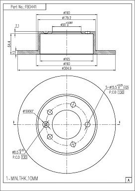 FI.BA FBD441 - Discofreno autozon.pro