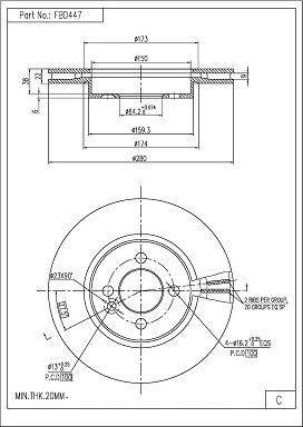 FI.BA FBD447 - Discofreno autozon.pro