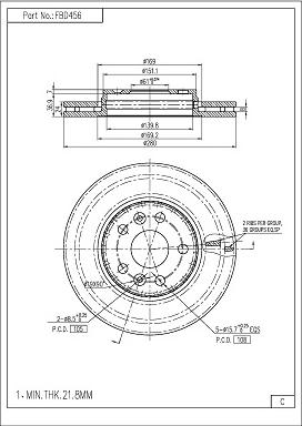 FI.BA FBD456 - Discofreno autozon.pro