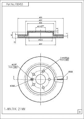 FI.BA FBD453 - Discofreno autozon.pro