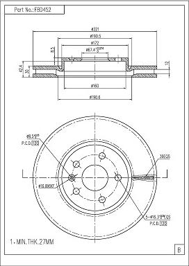 FI.BA FBD452 - Discofreno autozon.pro