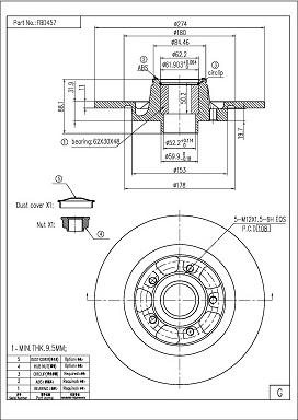 FI.BA FBD457 - Discofreno autozon.pro