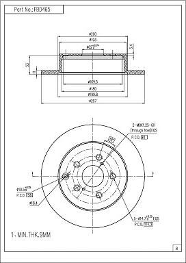 FI.BA FBD465 - Discofreno autozon.pro