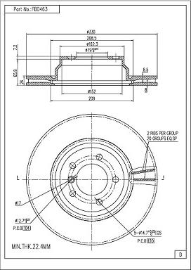 FI.BA FBD463 - Discofreno autozon.pro