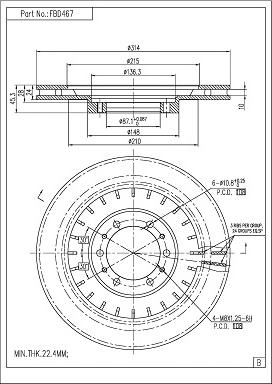 FI.BA FBD467 - Discofreno autozon.pro