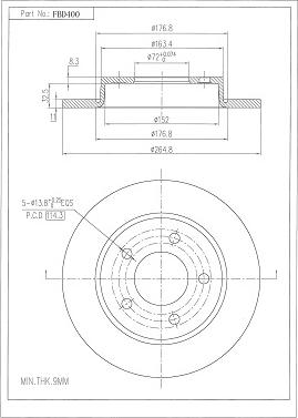 FI.BA FBD400 - Discofreno autozon.pro