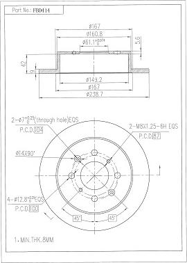 FI.BA FBD414 - Discofreno autozon.pro