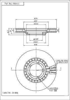 FI.BA FBD411 - Discofreno autozon.pro