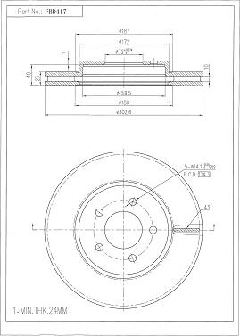 FI.BA FBD417 - Discofreno autozon.pro