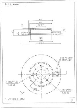 FI.BA FBD487 - Discofreno autozon.pro