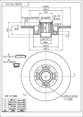 FI.BA FBD433 - Discofreno autozon.pro