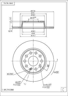 FI.BA FBD437 - Discofreno autozon.pro