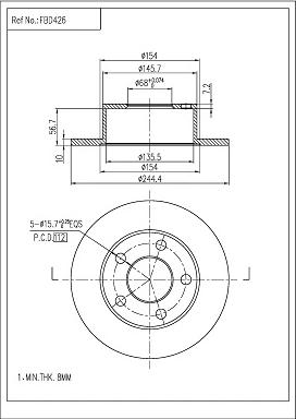 FI.BA FBD426 - Discofreno autozon.pro