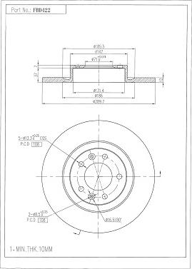 FI.BA FBD422 - Discofreno autozon.pro