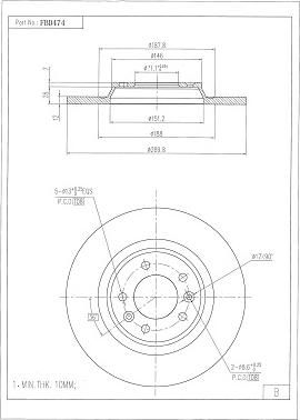 FI.BA FBD474 - Discofreno autozon.pro