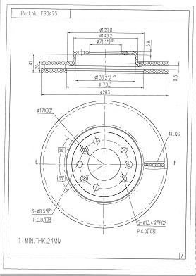 FI.BA FBD475 - Discofreno autozon.pro