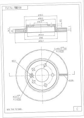 FI.BA FBD509 - Discofreno autozon.pro