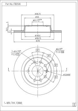 FI.BA FBD506 - Discofreno autozon.pro