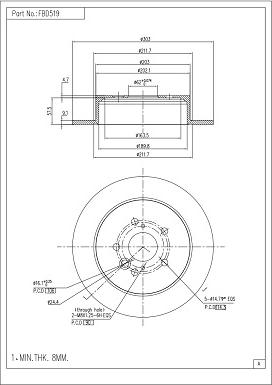 FI.BA FBD519 - Discofreno autozon.pro