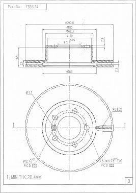 FI.BA FBD534 - Discofreno autozon.pro