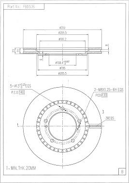 FI.BA FBD536 - Discofreno autozon.pro