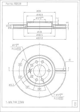 FI.BA FBD538 - Discofreno autozon.pro