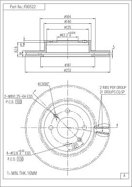 FI.BA FBD522 - Discofreno autozon.pro