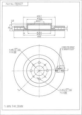 FI.BA FBD527 - Discofreno autozon.pro