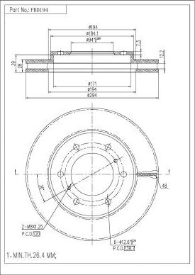 FI.BA FBD194 - Discofreno autozon.pro