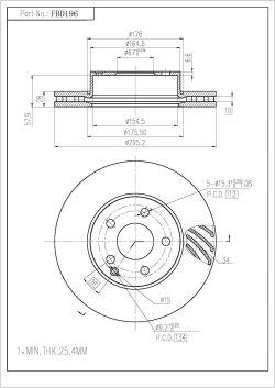 FI.BA FBD196 - Discofreno autozon.pro