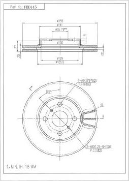 FI.BA FBD145 - Discofreno autozon.pro