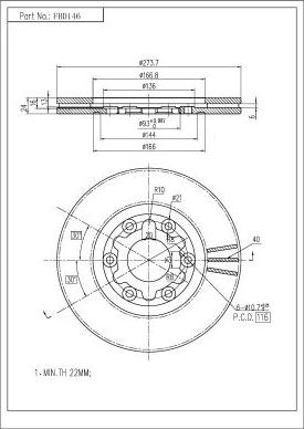 FI.BA FBD146 - Discofreno autozon.pro