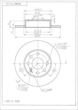 FI.BA FBD148 - Discofreno autozon.pro