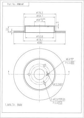 FI.BA FBD147 - Discofreno autozon.pro