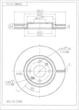 FI.BA FBD154 - Discofreno autozon.pro