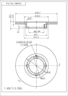 FI.BA FBD151 - Discofreno autozon.pro