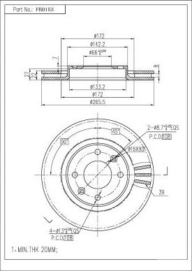 FI.BA FBD153 - Discofreno autozon.pro