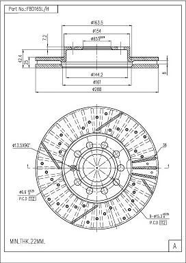 FI.BA FBD165L/H - Discofreno autozon.pro