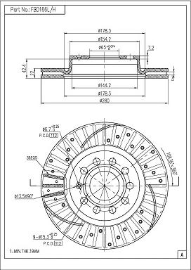 FI.BA FBD166L/H - Discofreno autozon.pro