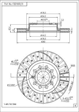 FI.BA FBD166R/H - Discofreno autozon.pro