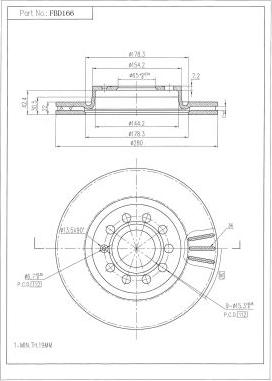 FI.BA FBD166 - Discofreno autozon.pro