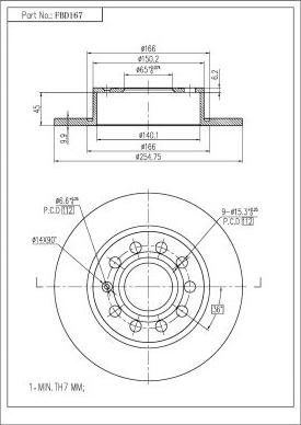 FI.BA FBD167 - Discofreno autozon.pro