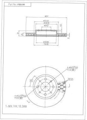 FI.BA FBD106 - Discofreno autozon.pro